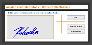 Integrator_Unterschrift © signotec GmbH